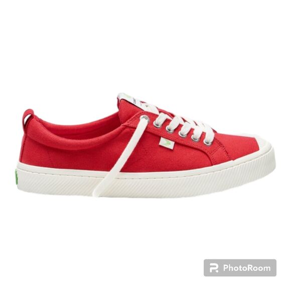 Shoes - Cariuma Red Canvas Sneaker OCA LOW Shoes Unisex Womens Size 11.5- Mens Size 10